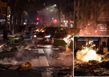 Fransa’da emeklilik reformu protestoları büyüyor: Yollar trafiğe kapatılıp ateşe verildi