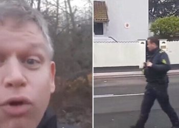 İslam düşmanı Paludan alçaklığa doymuyor: Yine polis koruması eşliğinde Kur’an yaktı