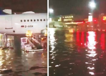 En büyük havalimanı su altında