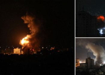 İşgalci İsrail Gazze Şeridi’nde çok sayıda noktayı bombaladı